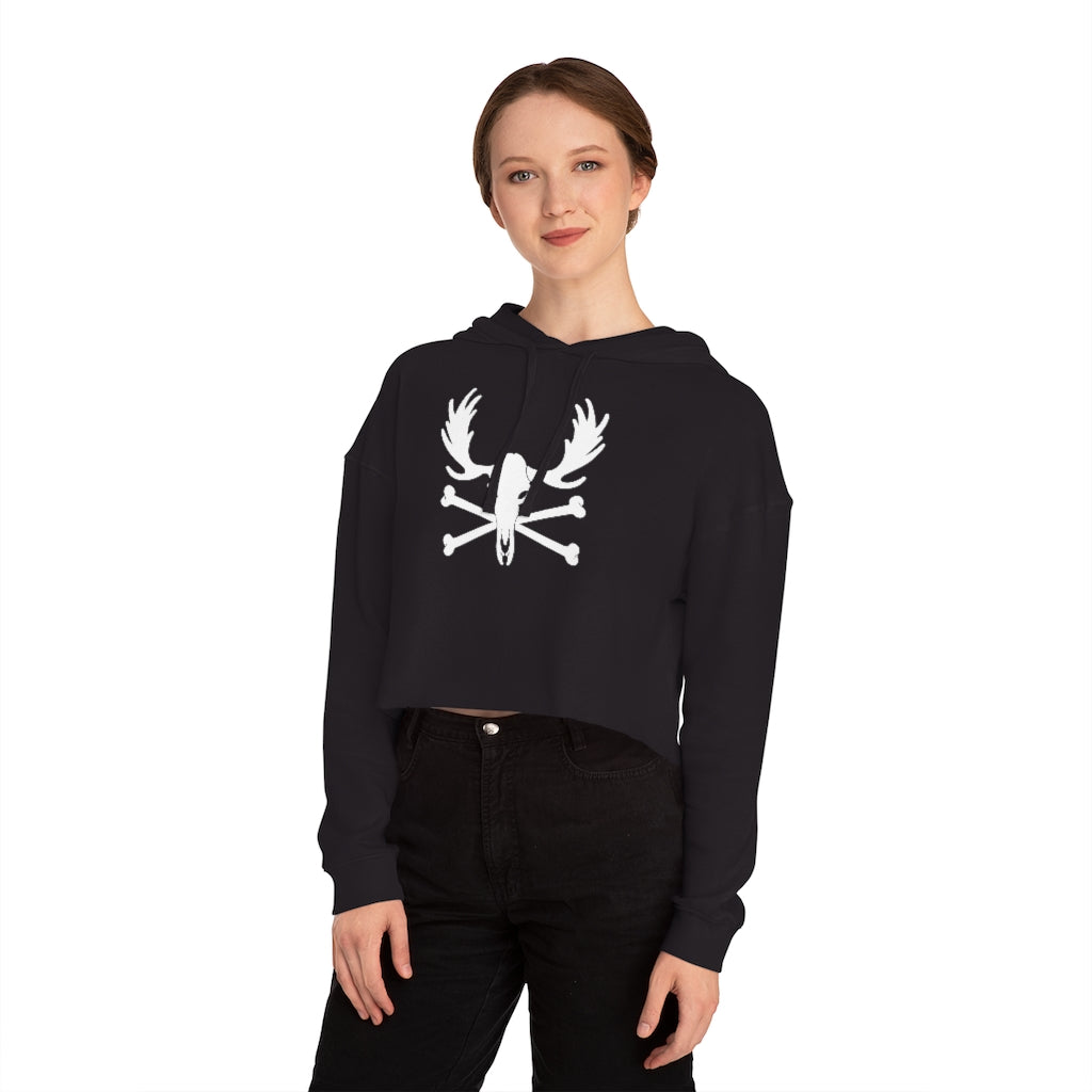 Modern Moose Tracks Women’s Cropped Hoodie